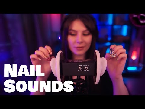 ASMR Nail Sounds, Tapping on Nails 💎 No Talking