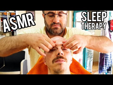 AMAZING SLEEP THERAPY IN A TURKISH BARBER | ASMR BARBER