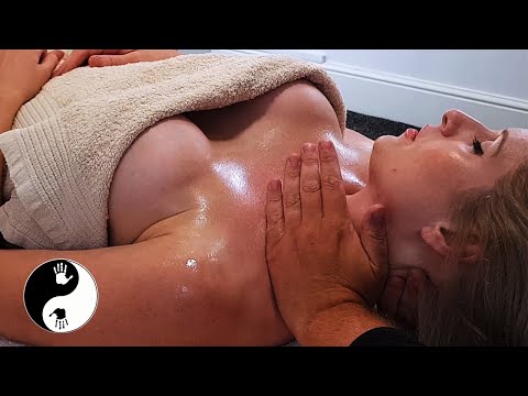 [ASMR] Chest, Neck & Back Massage To Ease Anxiety & Stress [no Talking]