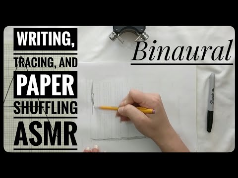 Writing, Paper Shuffling, and Tracing ASMR