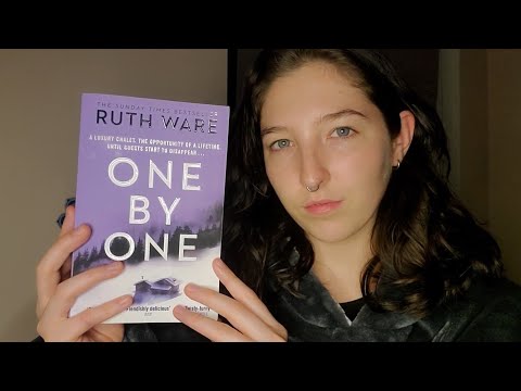 ASMR whispered book review | One by One by Ruth Ware | book sounds