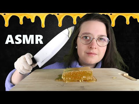 [ASMR] Extrem klebrige HONIGWABE essen 🍯🐝 Mukbang Honeycomb (deutsch/german)
