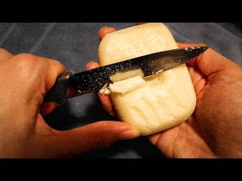 ASMR Soap Carving - Scratching - Cutting + Sudsy Sounds