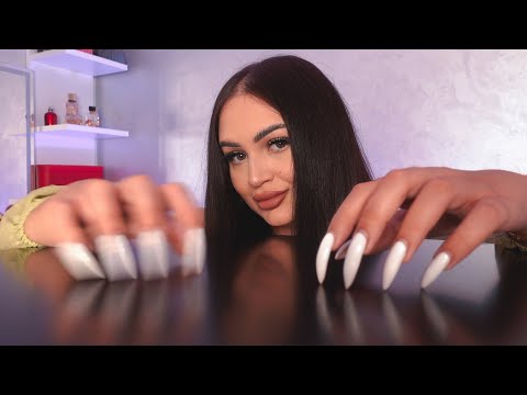 15 FPS ASMR ✨ LOFI ✨ table tapping & scratching & nail sounds I fast not aggressive (brain melting)