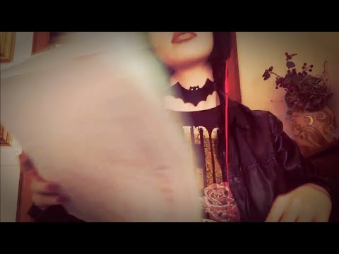 ASMR (No Talking) Organizing/Ripping Papers +Leather Sounds & Tapping [REQUESTED]