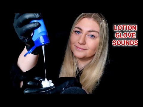 ASMR - GLOVE SOUNDS, DRY & with LOTION ( NO TALKING )