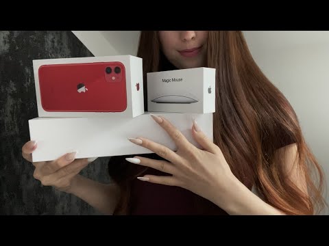 ASMR | TAPPING ON APPLE BOXES 🖤