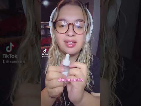 One minute of adding face serum- dropper sounds- ASMR