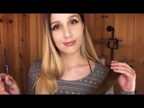 ASMR Haircut Roleplay {A simple trim}