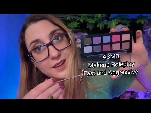 ASMR Makeup Roleplay Personal Attention (Fast and Aggressive)