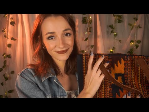ASMR | What's in My Purse? ✨ (tapping, fabric scratching, explaining, gentle whispers)