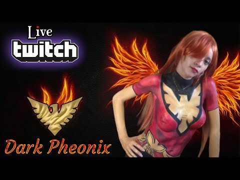 Rediff Live Twitch Bodypaint Dark Pheonix