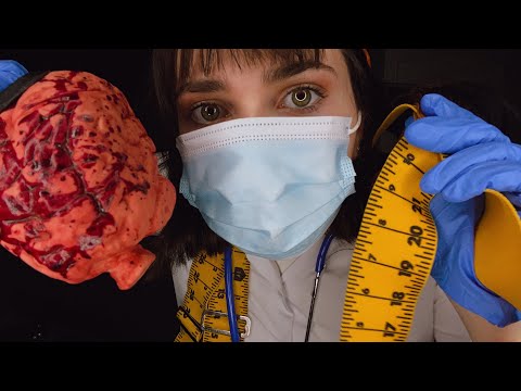 ASMR BRAIN Transplant Surgery / Personal Attention • Measuring You/ Typing + Writing & Crinkles 🧠