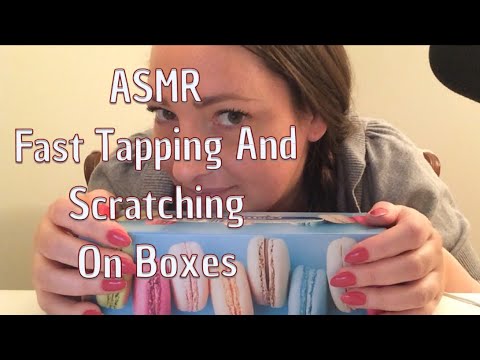 ASMR Fast Tapping And Scratching On Boxes