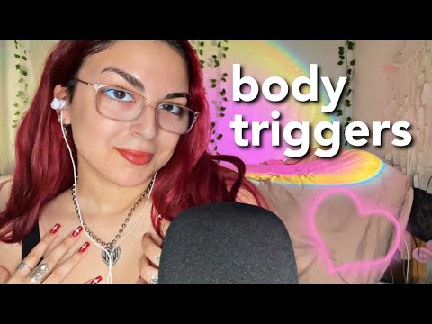ASMR | chaotic body triggers (skin scratching, hair sounds, necklace tapping+)