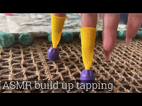 ASMR | Build up tapping with magnet fingers 👀 scratching & fast clicking on camera!