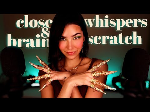 ASMR Closeup Whispers & Brain Scratches for Sleep 💤