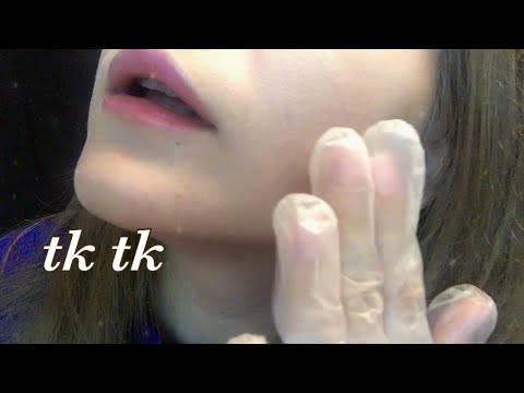 ASMR | Tongue Clicking , TK TK | Latex Gloves | Hand Movements | Very UpClose