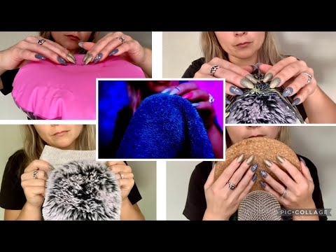 ASMR | 1 Hour of Beeswax Paper, Cork Coaster, Heartbeat, Thunder Towel & Pink Donut | No Talking