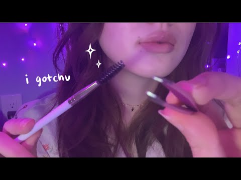 ASMR Doing Your Eyebrows (soft spoken, personal attention)