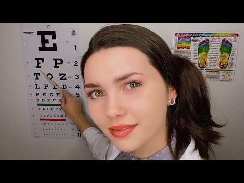 ASMR Relaxing Eye Clinic | Personal Examination - Typing, Writing, Visual Triggers, Follow the Light