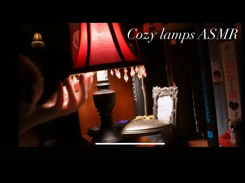 ASMR tapping on cozy lamps 🤍🕯️