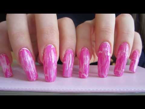 ASMR: tapping and scratching with my long natural nails - (video 56)