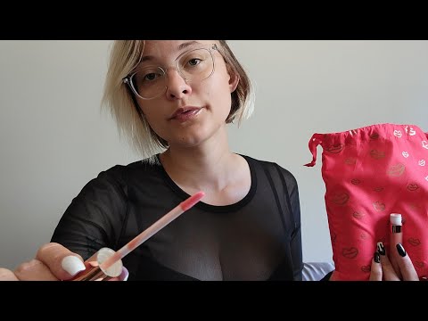 ASMR | Whispered Makeup Rambling // Applying Makeup to You & Me // Package Tapping // Product Review