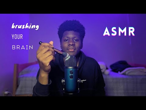 ASMR Fast and Aggressive Brushing Your Brain #asmr