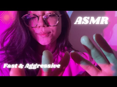 Fast & Aggressive ASMR | Random Trigger Assortment ~ Sticky Tapping, Frother Tingles, Flashlight +