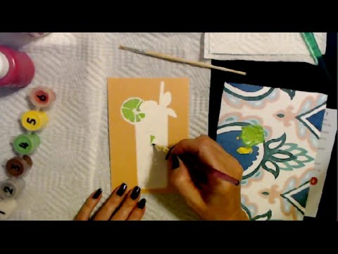 ASMR | Paint by Number Postcard 8-1-2021 (Whisper)