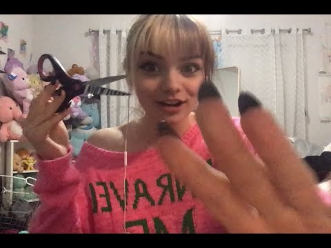 ASMR but if you dont SHH ill stab you with zebra scissors