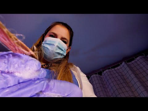 ASMR Hospital Night Nurse Examines You & Washes Your Hair