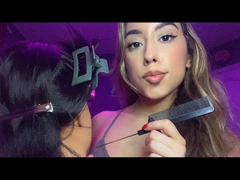 ASMR Old School Scalp Check (parting) No Mic