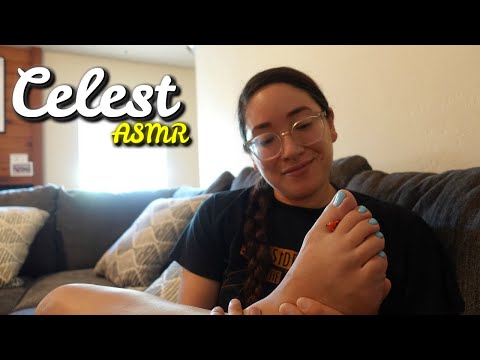 TINY GETS STUCK IN BETWEEN TOES | Celest ASMR