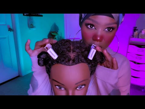ASMR | Detangling Your Hair Before Bed (ft. Dossier) (Personal Attention)
