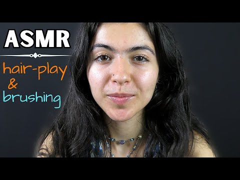 ASMR || hair-play & brushing (lofi & no talking)