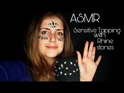 ASMR german/deutsch | Sensitive Tapping and Scratching with Rhinestones | Decorating you