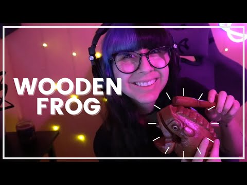 ASMR // Tingly Wooden Frog Sounds 🐸