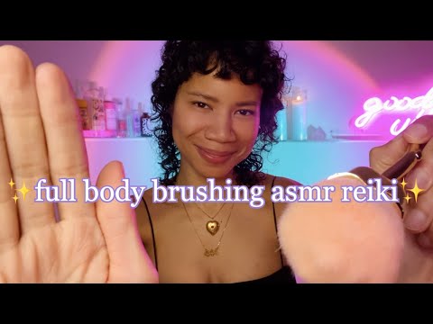 Brushing Away Negative Energy 🧿✨ ASMR Reiki Full Body Aura Cleanse | Personal Attention, Tingles