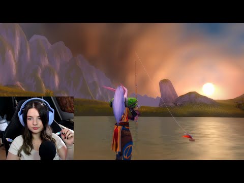 ASMR | Fishing at Sunset in Classic TBC WoW & Chatting 🎣 (Whispered, Ambience)