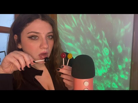 Lollipop ASMR | Tongue Painter Lollipops | Intense Mouth Sounds 🩷🩷