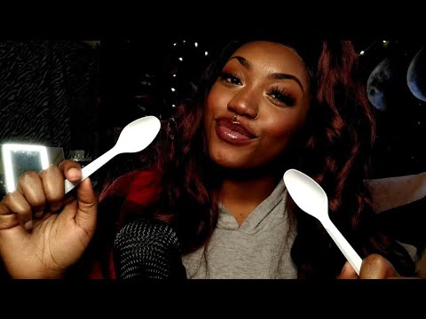 ASMR| Trying a New Trigger! (Mic Spooning With Layered Sounds)
