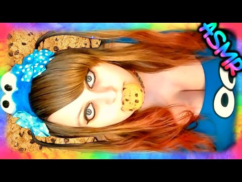 ASMR 🍪 Cookie Monster ♡ Cookie Eating, Mouth Sounds, Chewing, Mukbang, Bubbles, Om Nom Nom, Food ♡