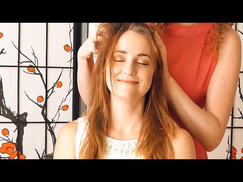 Beautiful ASMR Massage Scalp & Hair Brushing Binaural Ear to Ear Whisper Relaxation Sleep