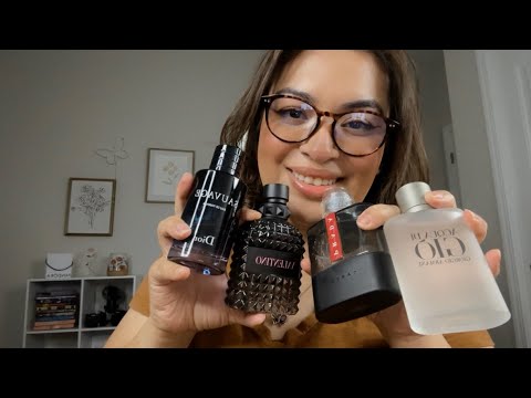 ASMR| You are buying a cologne for your Husband & Boyfriend 🤭- Glass tapping