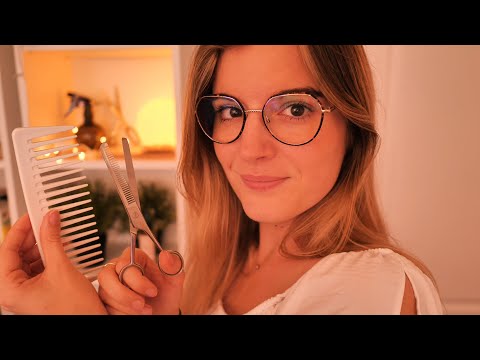 ASMR FR 🕊 TON AMIE TE COUPE LES CHEVEUX 💇🏻‍♀️ (ROLEPLAY COIFFEUR)