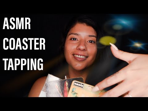 ASMR COASTER TAPPING | CORK TAPPING SOUNDS | TAPPING AND SCRATCHING SOUNDS