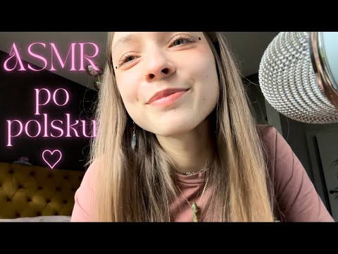Moje pierwsze ASMR po polsku • my first polish ASMR 💗🫣 (whispering, tapping, mouth sounds)