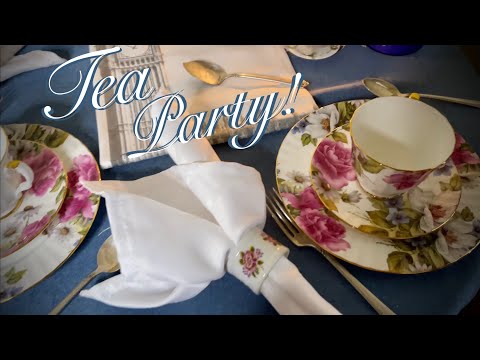 ASMR Tea Party! (Soft Spoken only) Two American women try to have a British tea!  Too much fun!